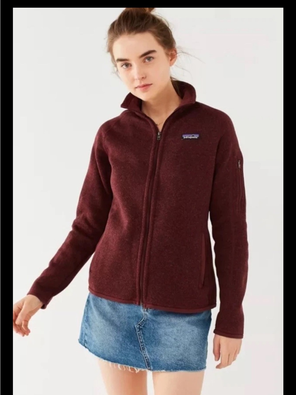 Patagonia Women’s Better Sweater Full-Zip Teddy Jacket - Deep Burgundy. XL